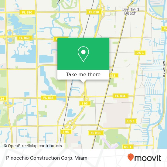 Pinocchio Construction Corp map