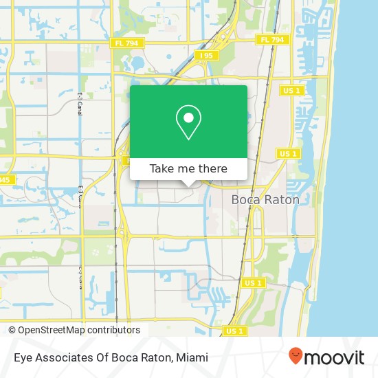 Mapa de Eye Associates Of Boca Raton