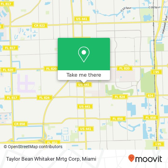 Taylor Bean Whitaker Mrtg Corp map