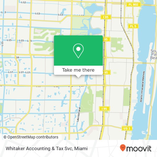 Mapa de Whitaker Accounting & Tax Svc