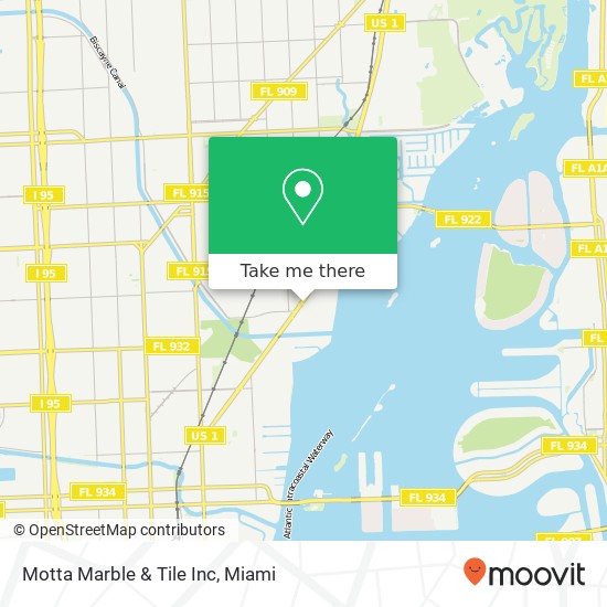 Mapa de Motta Marble & Tile Inc