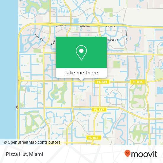 Pizza Hut map