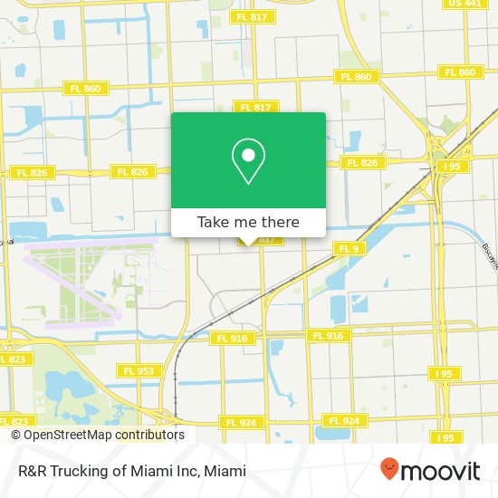 R&R Trucking of Miami Inc map