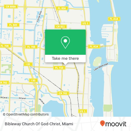 Bibleway Church Of God-Christ map