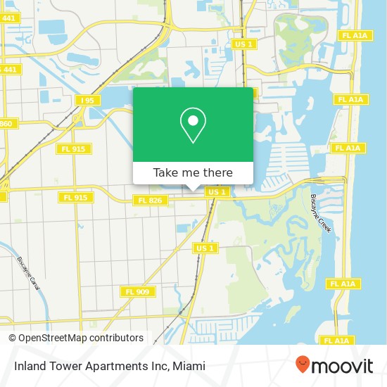Inland Tower Apartments Inc map