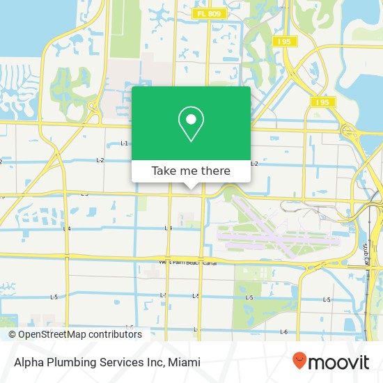 Mapa de Alpha Plumbing Services Inc