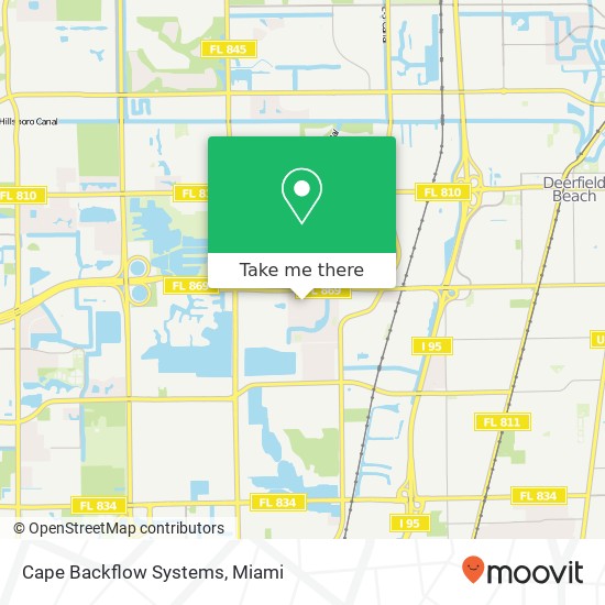 Cape Backflow Systems map