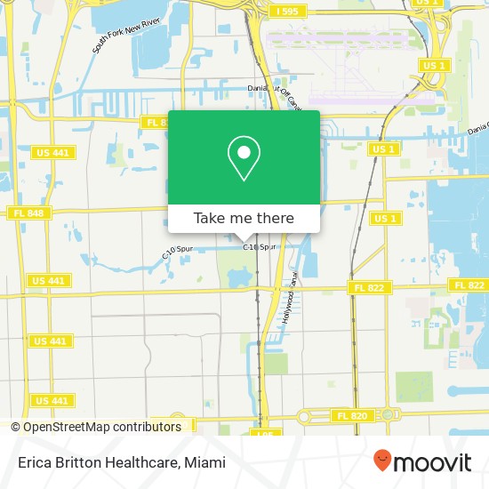 Mapa de Erica Britton Healthcare