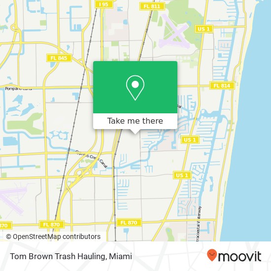 Mapa de Tom Brown Trash Hauling