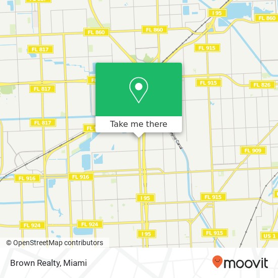 Brown Realty map