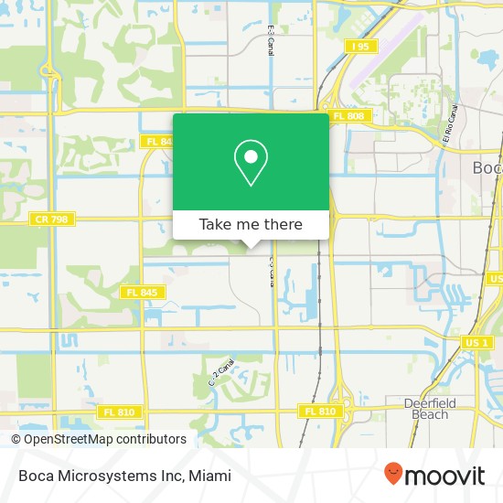 Mapa de Boca Microsystems Inc