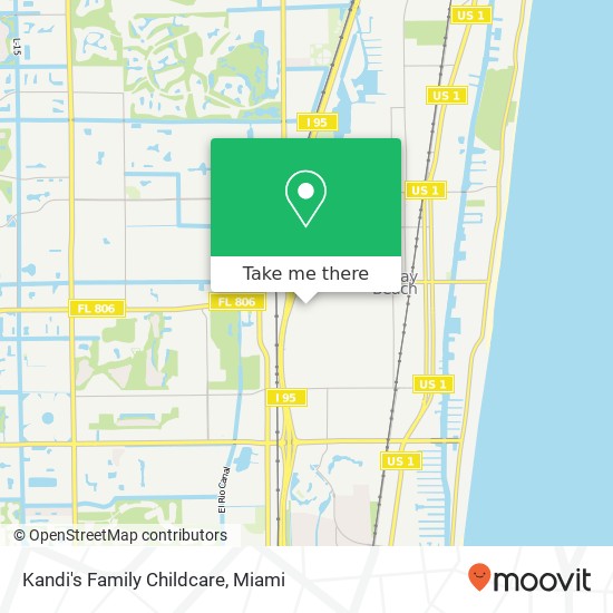 Kandi's Family Childcare map