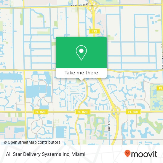 All Star Delivery Systems Inc map