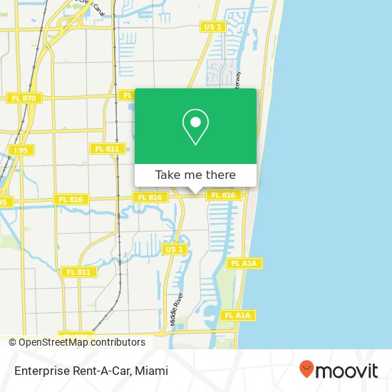 Mapa de Enterprise Rent-A-Car