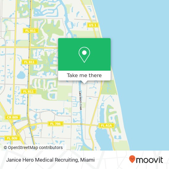 Janice Hero Medical Recruiting map