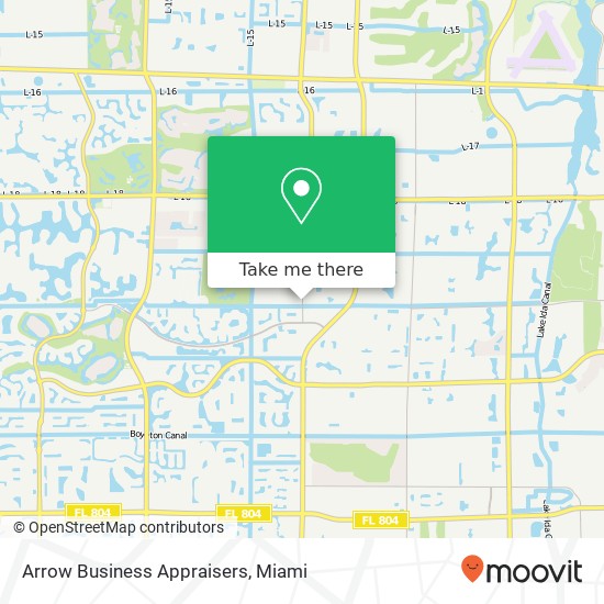 Arrow Business Appraisers map