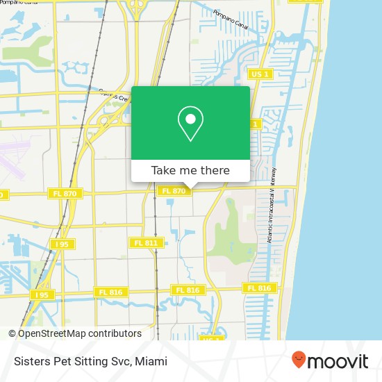 Sisters Pet Sitting Svc map