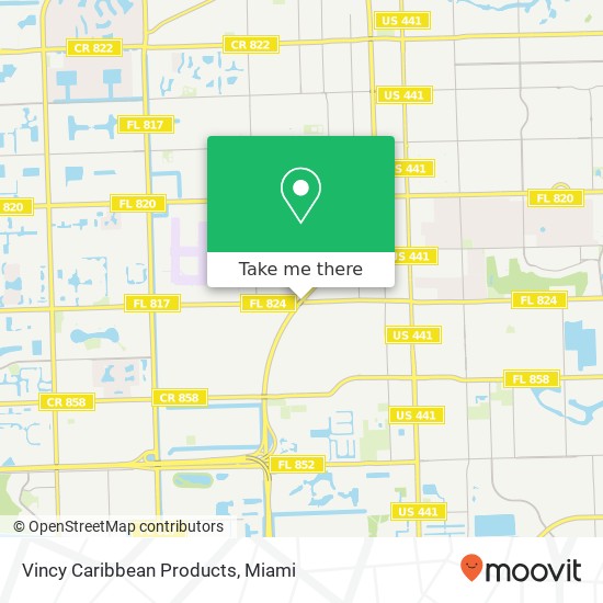 Mapa de Vincy Caribbean Products