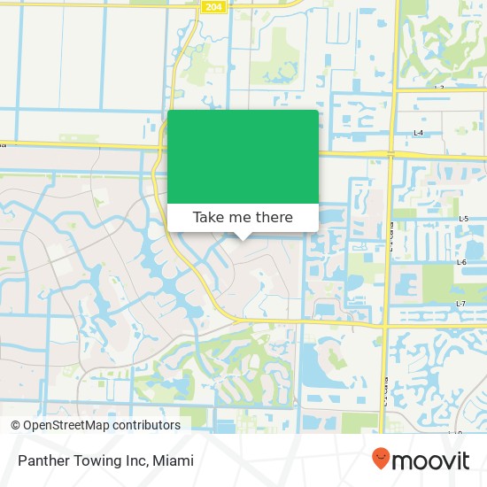 Mapa de Panther Towing Inc