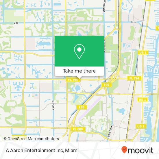 A Aaron Entertainment Inc map