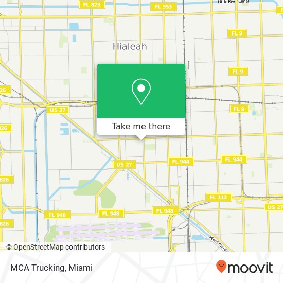 MCA Trucking map