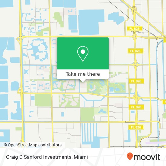 Craig D Sanford Investments map