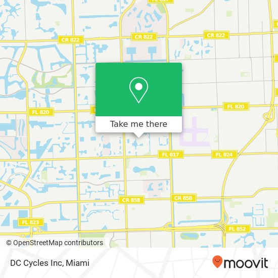 DC Cycles Inc map