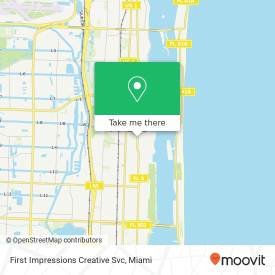 First Impressions Creative Svc map