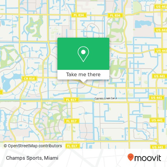 Champs Sports map