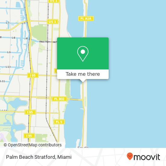 Palm Beach Stratford map