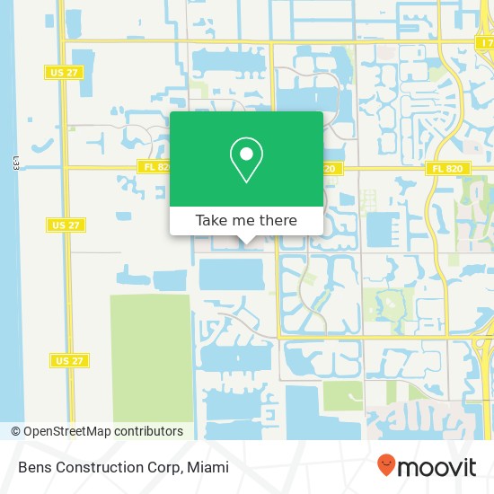 Bens Construction Corp map