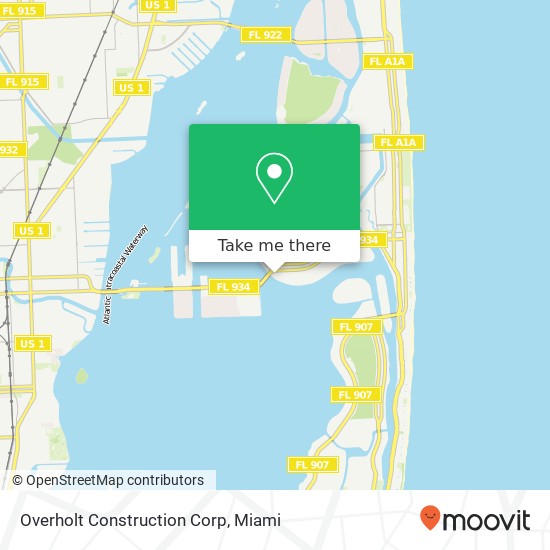 Mapa de Overholt Construction Corp