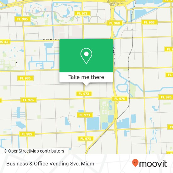 Business & Office Vending Svc map