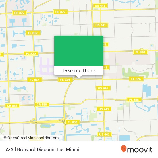 A-All Broward Discount Ins map