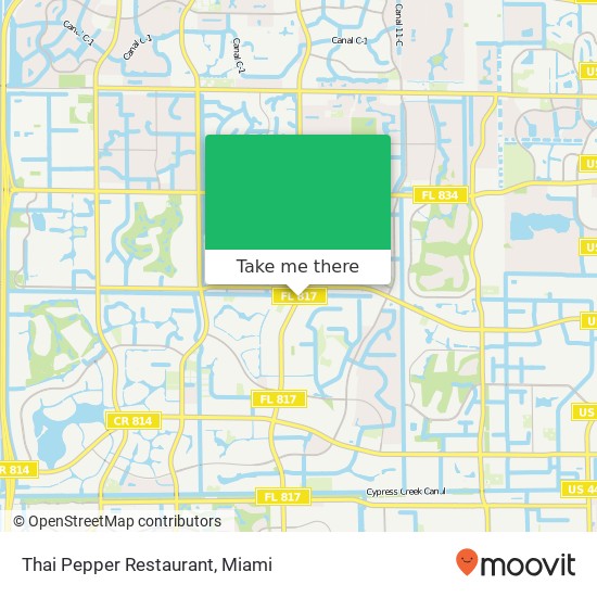 Mapa de Thai Pepper Restaurant