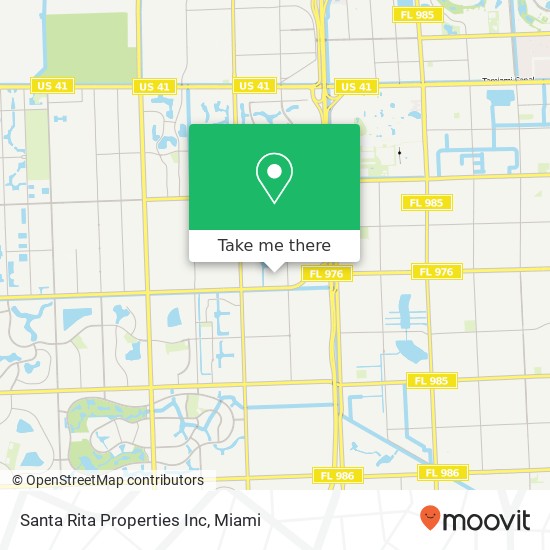 Santa Rita Properties Inc map