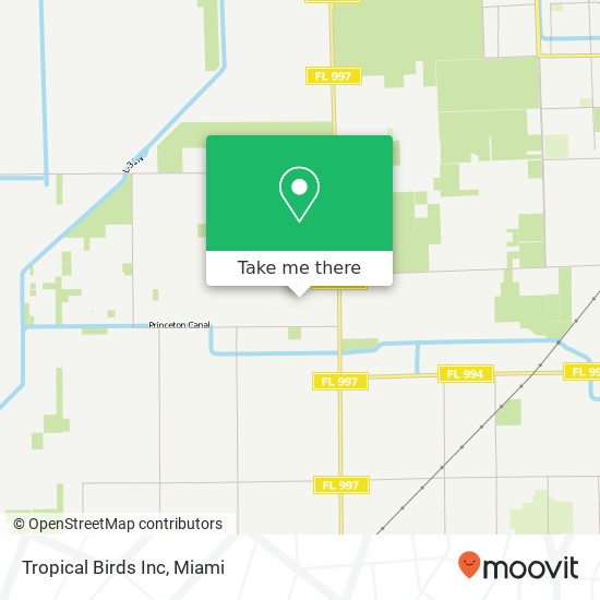 Mapa de Tropical Birds Inc