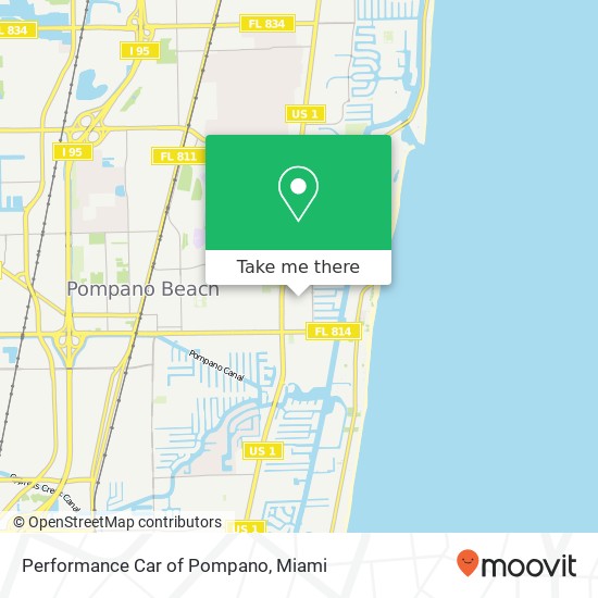 Performance Car of Pompano map