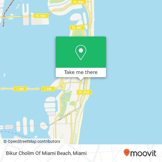 Bikur Cholim Of Miami Beach map