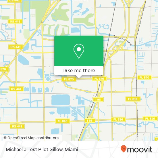 Mapa de Michael J Test Pilot Gillow