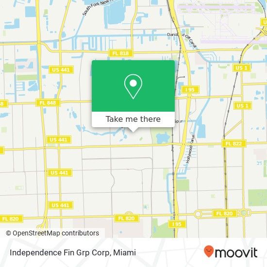 Independence Fin Grp Corp map
