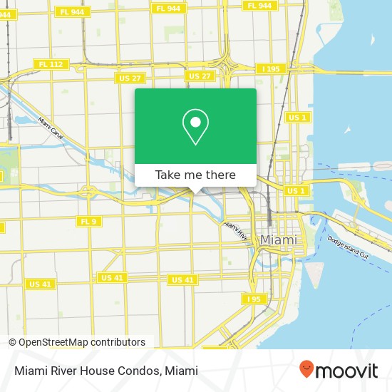 Miami River House Condos map
