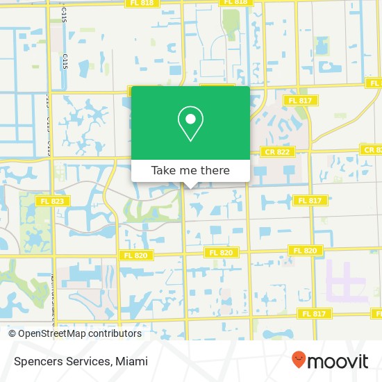Spencers Services map