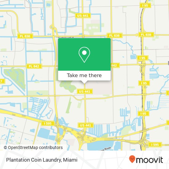 Plantation Coin Laundry map