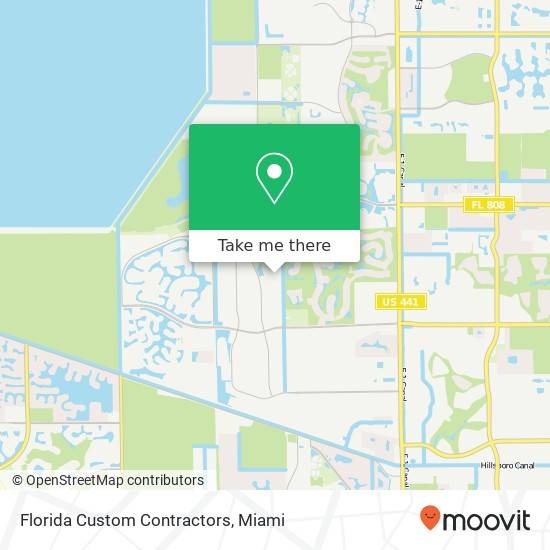 Florida Custom Contractors map