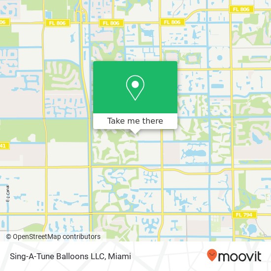 Mapa de Sing-A-Tune Balloons LLC