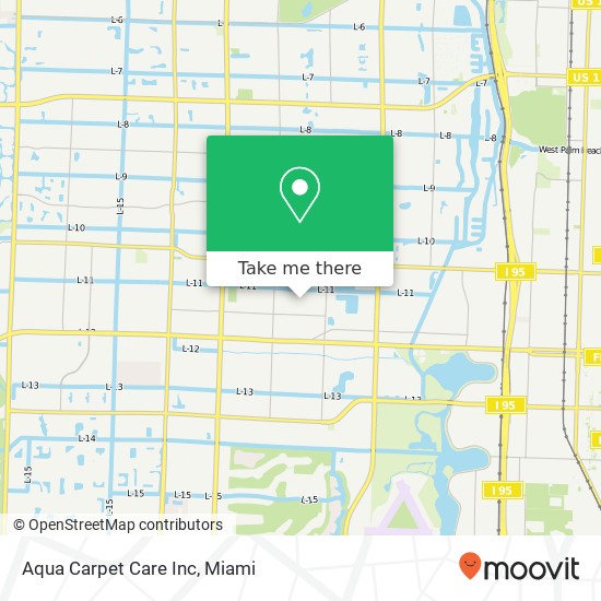 Mapa de Aqua Carpet Care Inc