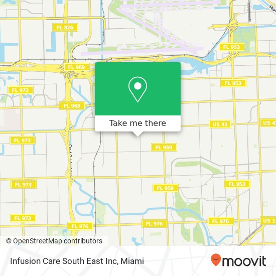 Mapa de Infusion Care South East Inc