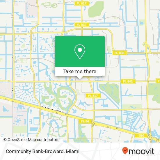 Community Bank-Broward map