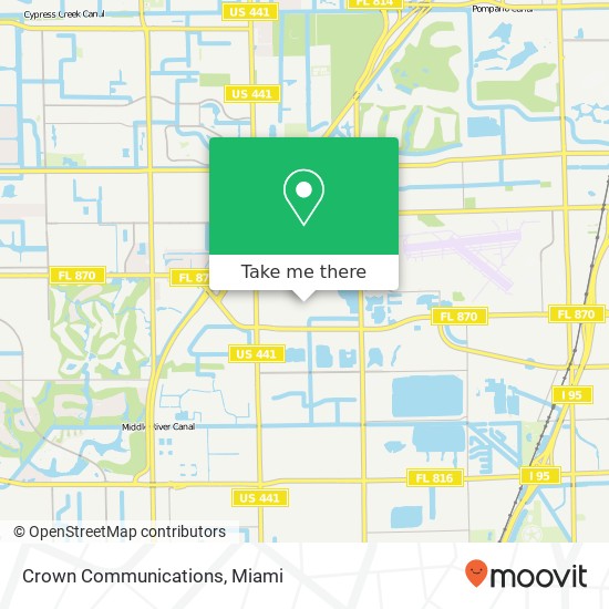 Crown Communications map